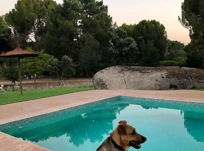 Casa Valdesanmartin - Country House, 10500sqm, Pool, Paddel & Bbq 엘 티엠블로